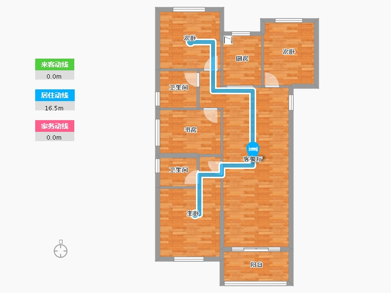 福建省-泉州市-世纪公馆-102.02-户型库-动静线