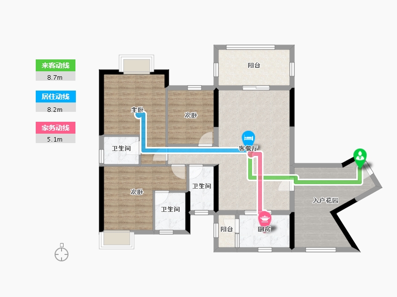 广东省-肇庆市-清华园-108.91-户型库-动静线