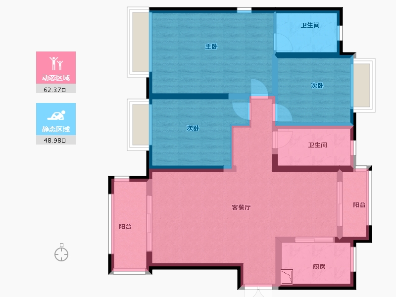 湖北省-武汉市-中建御景星城-99.00-户型库-动静分区