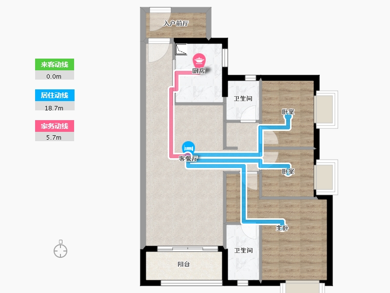 广东省-广州市-时代领峰-76.28-户型库-动静线