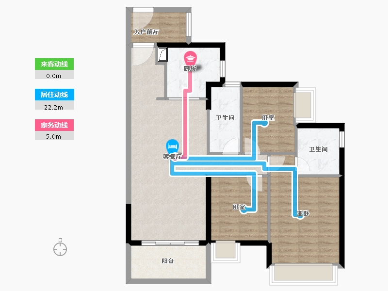 广东省-广州市-时代领峰-91.22-户型库-动静线