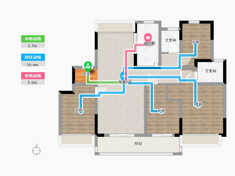 江苏省-常州市-桃李东方-112.01-户型库-动静线