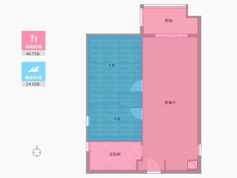 海南省-东方市-东方万悦城-64.29-户型库-动静分区