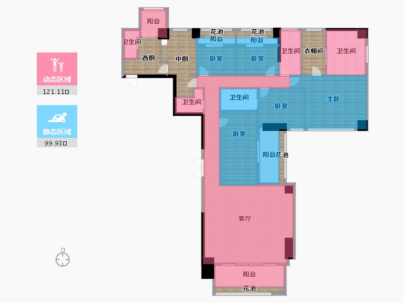 黑龙江省-鹤岗市-新天鹅堡-234.76-户型库-动静分区