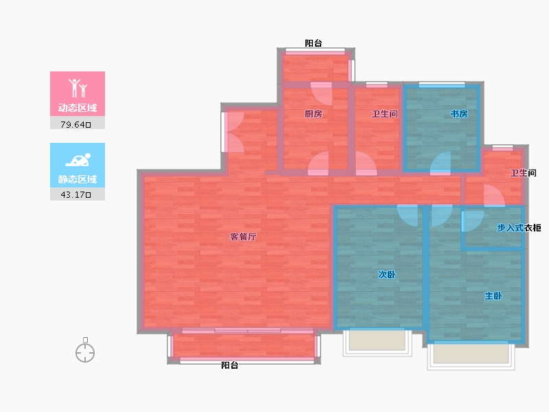 河北省-石家庄市-富力城-109.99-户型库-动静分区