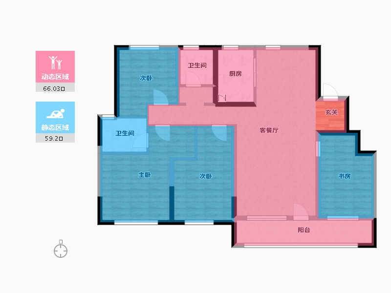 山东省-青岛市-绿地・国科健康科技小镇-111.20-户型库-动静分区