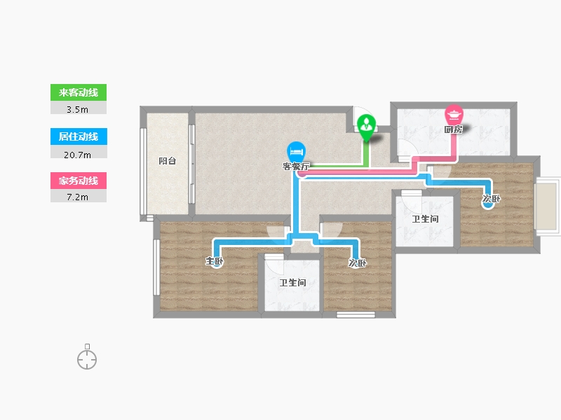 江西省-萍乡市-恒大御府-87.65-户型库-动静线