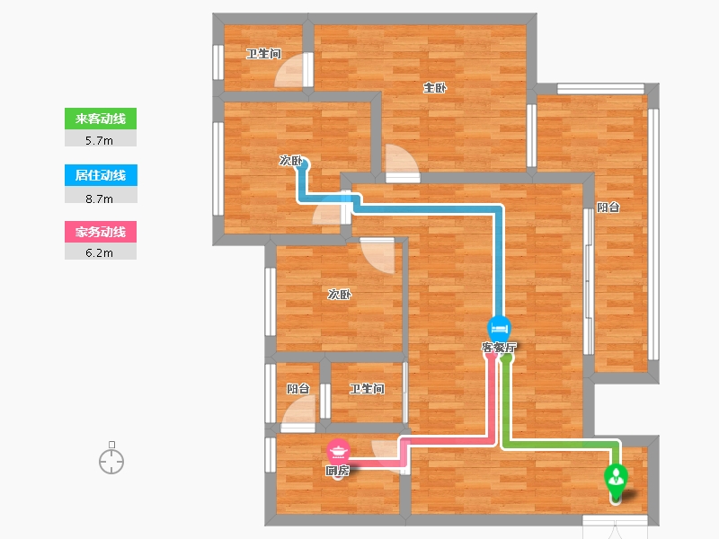 贵州省-铜仁市-德江印象-88.62-户型库-动静线