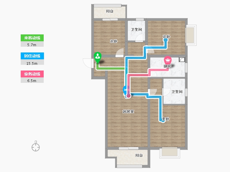 河南省-许昌市-万丰・铂金悦府-101.21-户型库-动静线