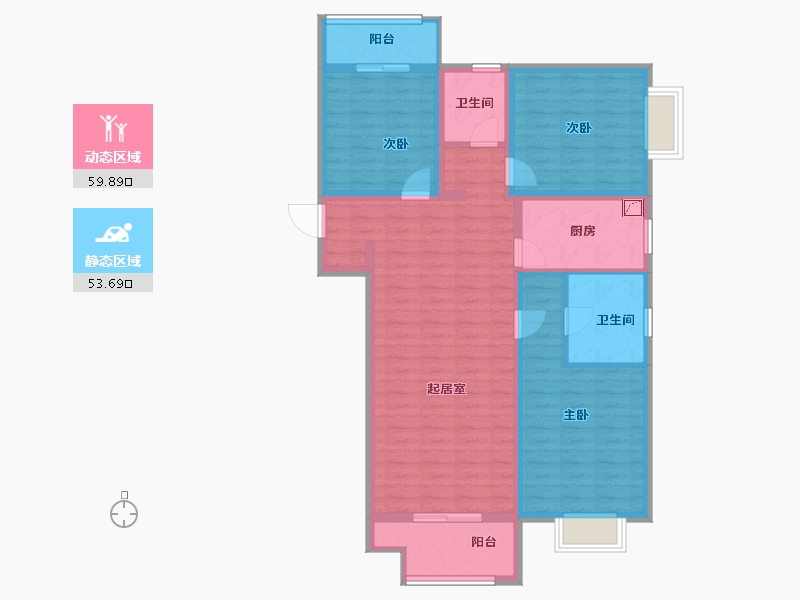 河南省-许昌市-万丰・铂金悦府-101.21-户型库-动静分区