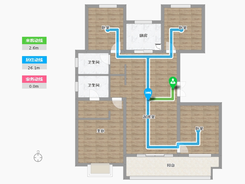 河南省-许昌市-万丰・铂金悦府-113.27-户型库-动静线