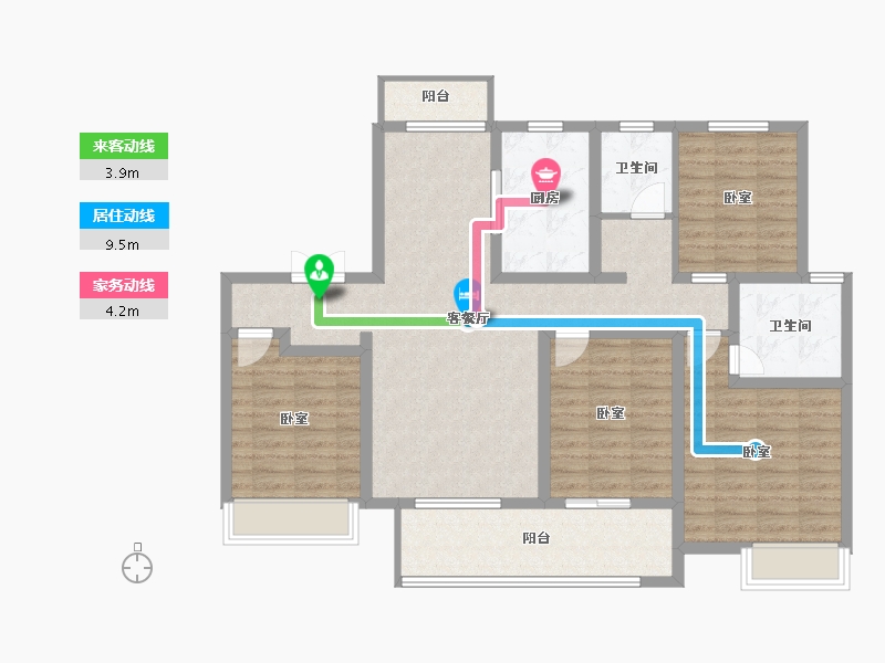 河南省-平顶山市-舞钢建业・通和府-112.53-户型库-动静线