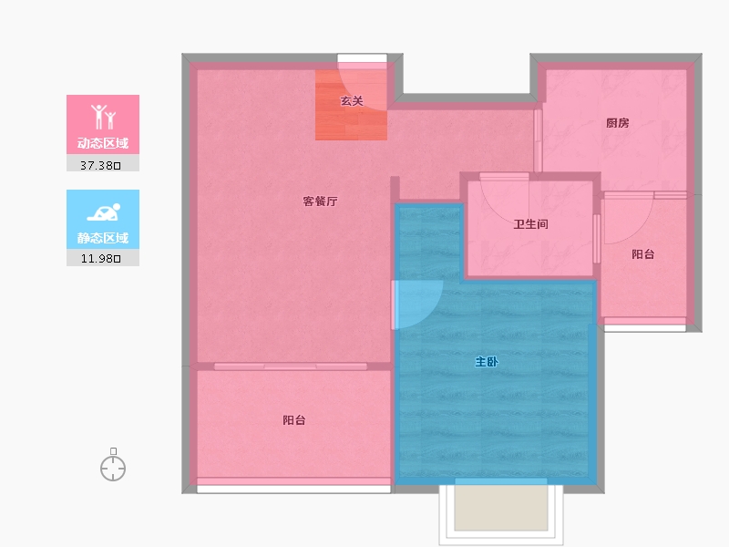 江苏省-苏州市-象屿都城-44.28-户型库-动静分区