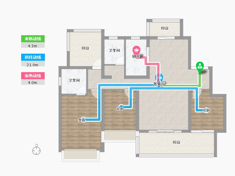 贵州省-遵义市-北大资源梦想城-116.29-户型库-动静线