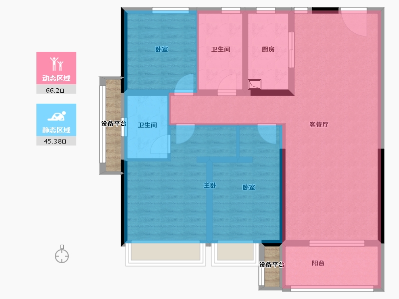 河南省-许昌市-融创・观河宸院-103.28-户型库-动静分区