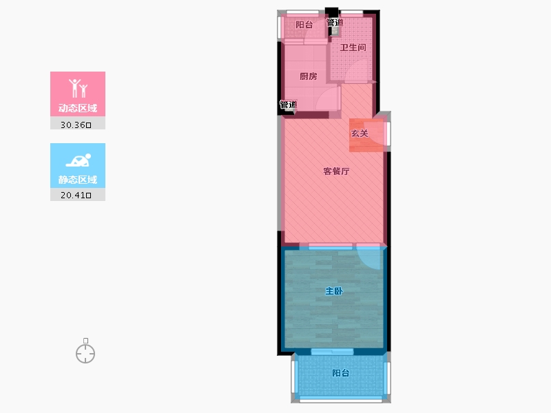 上海-上海市-和源馨苑-43.75-户型库-动静分区