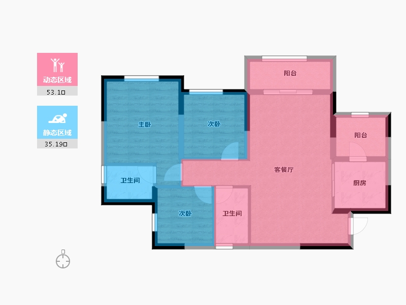 四川省-自贡市-邦泰熙贡府-78.80-户型库-动静分区