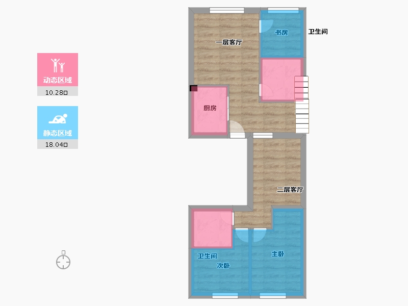 黑龙江省-哈尔滨市-汇宏时代广场-46.55-户型库-动静分区