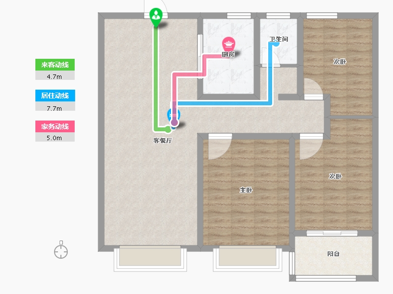 山东省-聊城市-学府新城-102.51-户型库-动静线