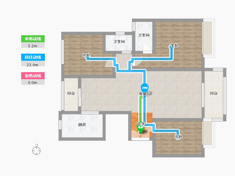 河南省-安阳市-建业-105.33-户型库-动静线