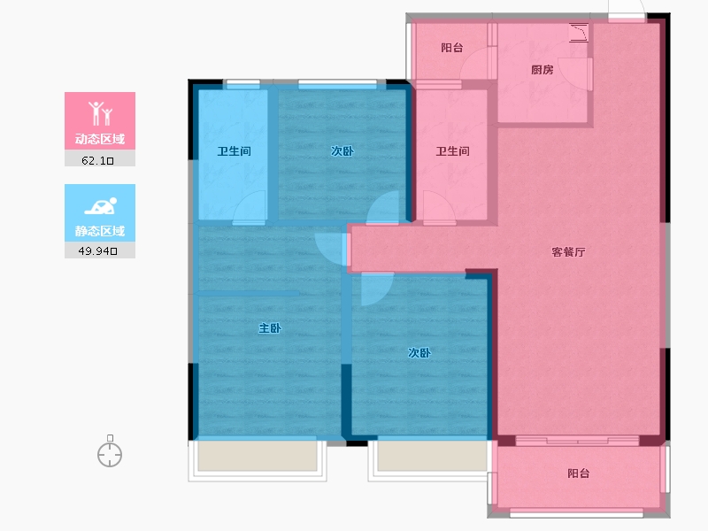 河南省-濮阳市-玖昌悦府-99.88-户型库-动静分区