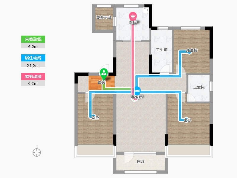 辽宁省-锦州市-碧桂园-98.18-户型库-动静线