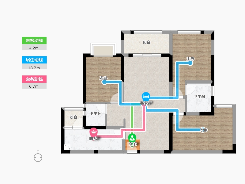 四川省-成都市-新景�Z歆府-89.46-户型库-动静线