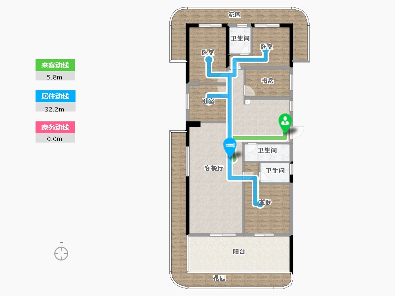 广西壮族自治区-玉林市-世茂・中鼎公园9里-171.74-户型库-动静线