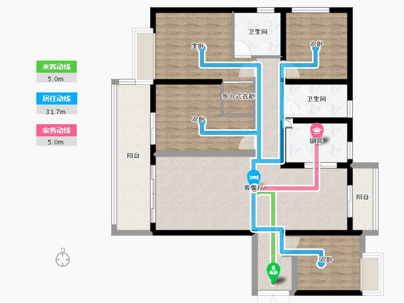 云南省-昆明市-融创文旅城-112.27-户型库-动静线