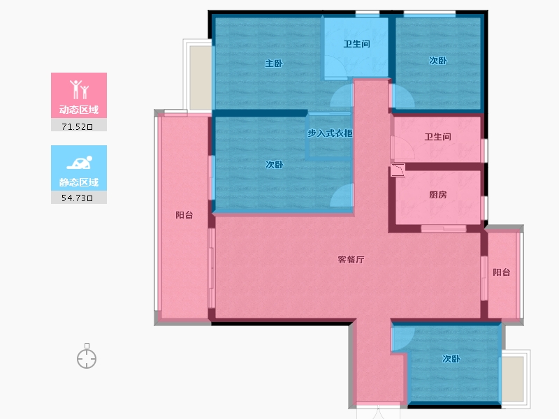 云南省-昆明市-融创文旅城-112.27-户型库-动静分区