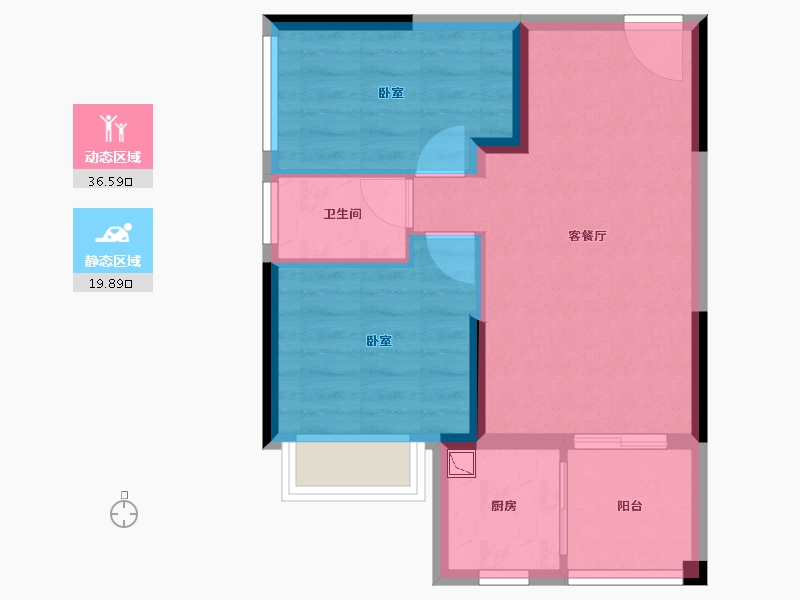 广东省-湛江市-瑞航华庭-50.08-户型库-动静分区