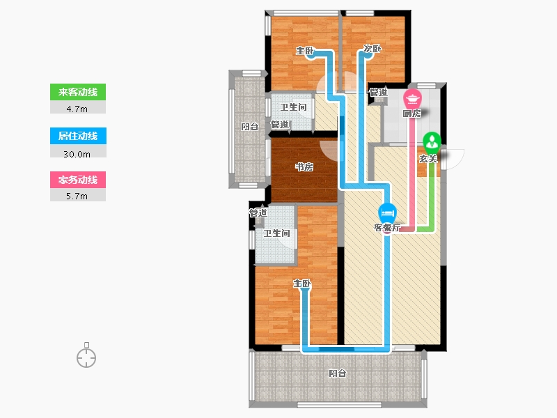 广西壮族自治区-南宁市-万科金域中央-108.98-户型库-动静线