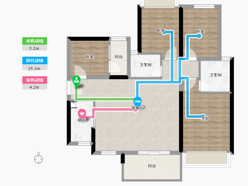 广东省-湛江市-益华・海怡湾-83.23-户型库-动静线