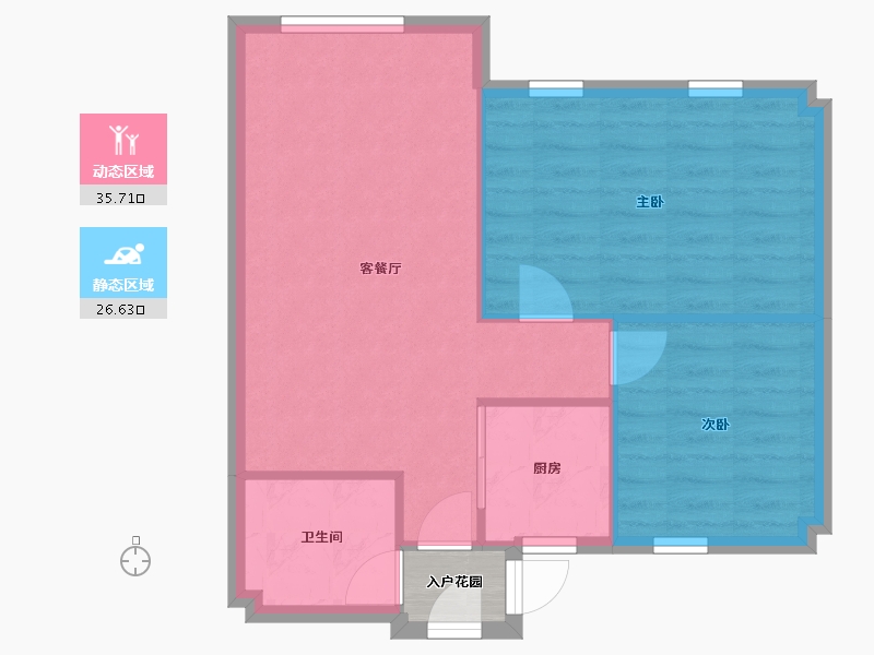 广东省-广州市-杏园小区-58.78-户型库-动静分区