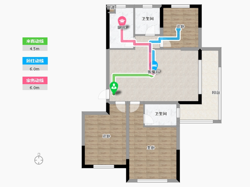 安徽省-淮南市-晟地绿园-98.01-户型库-动静线