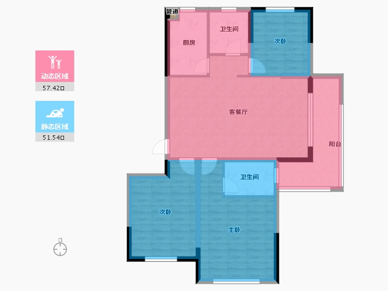 安徽省-淮南市-晟地绿园-98.01-户型库-动静分区