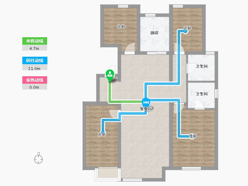 河北省-沧州市-孔雀城-97.54-户型库-动静线