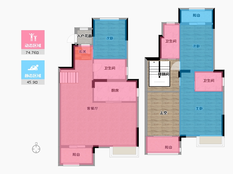 江西省-南昌市-万科-129.24-户型库-动静分区