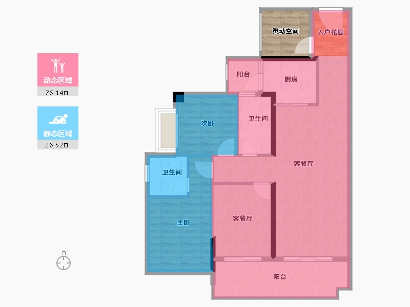 广东省-湛江市-裕达豪庭-97.84-户型库-动静分区