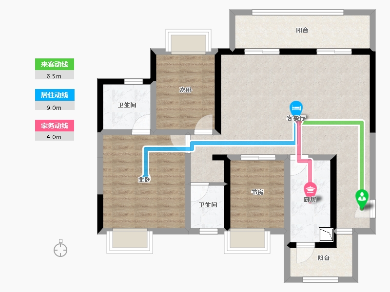 广西壮族自治区-柳州市-中国铁建国际城-92.76-户型库-动静线