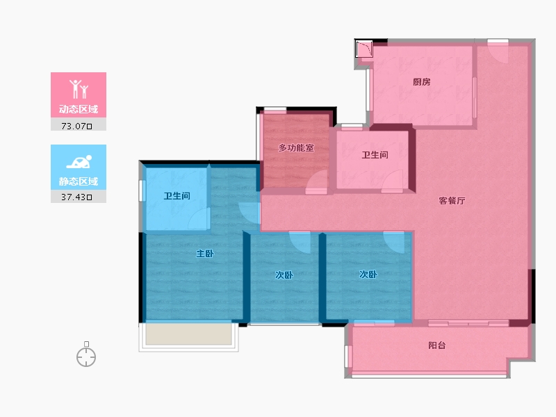 广东省-广州市-御溪世家-99.00-户型库-动静分区