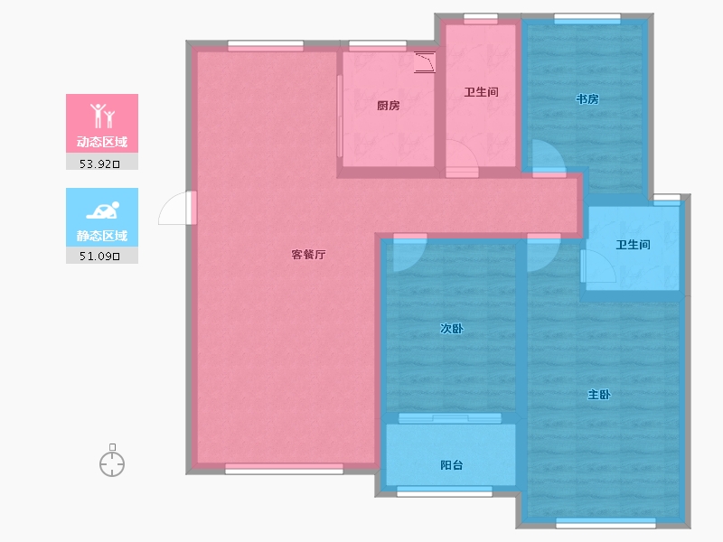 山西省-运城市-河东故事-93.00-户型库-动静分区