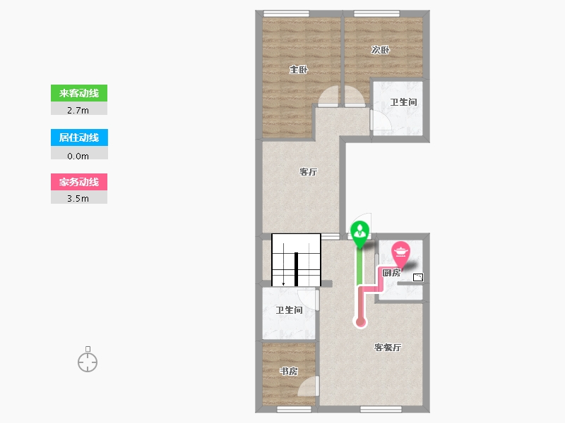 黑龙江省-哈尔滨市-汇宏时代广场-75.64-户型库-动静线