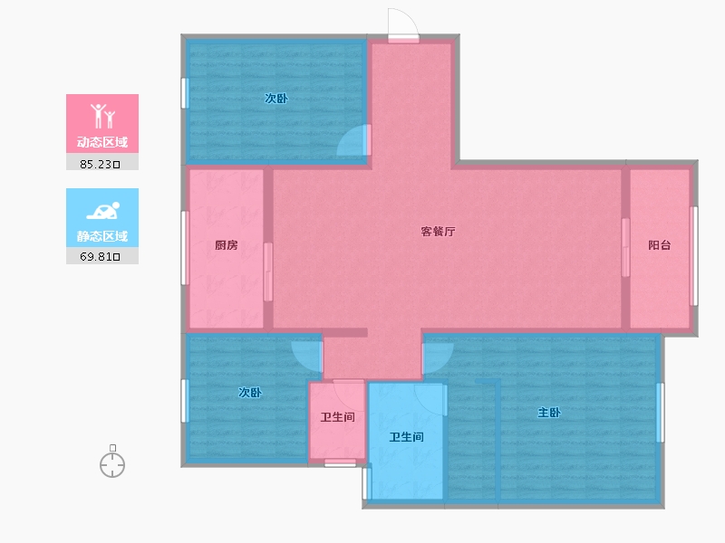 山东省-济南市-张马新府-141.00-户型库-动静分区