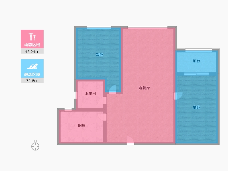 山东省-济南市-张马新府-72.00-户型库-动静分区