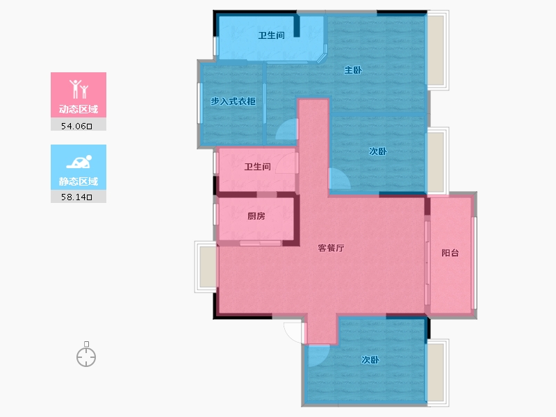 浙江省-湖州市-碧桂园书香名苑-102.16-户型库-动静分区