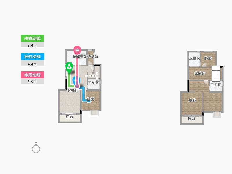 湖北省-襄阳市-恒大御景・云栖-133.44-户型库-动静线