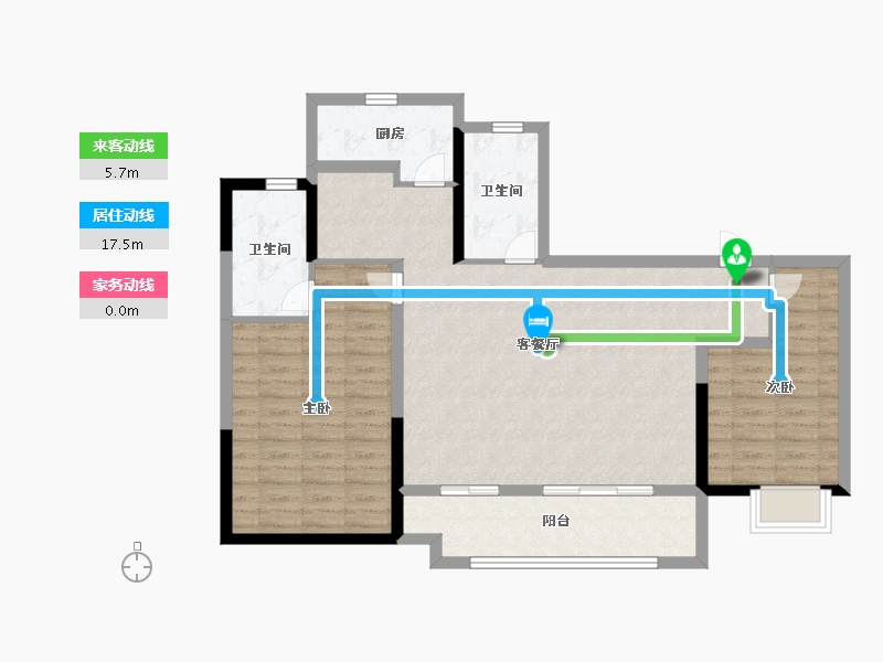 江苏省-南京市-古棠悦府-98.00-户型库-动静线