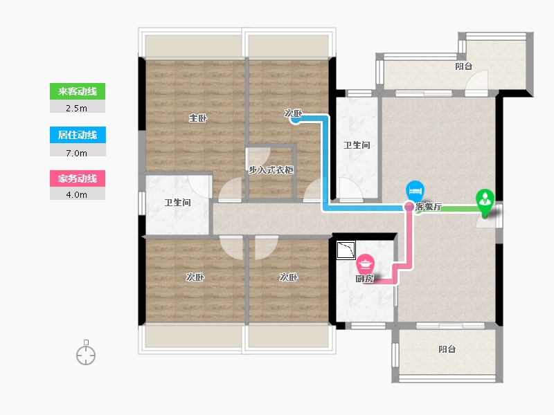 广东省-肇庆市-　天玺御璟园-102.89-户型库-动静线