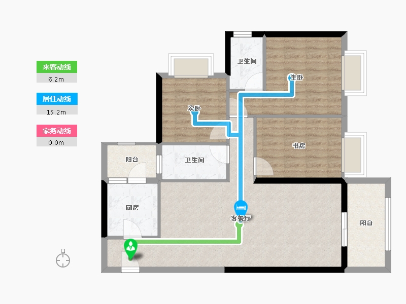 广东省-肇庆市-　天玺御璟园-88.87-户型库-动静线